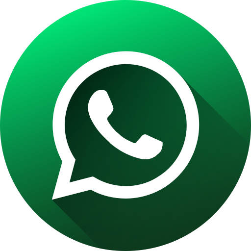 Circle, high quality, long shadow, media, social, social media, whatsapp icon